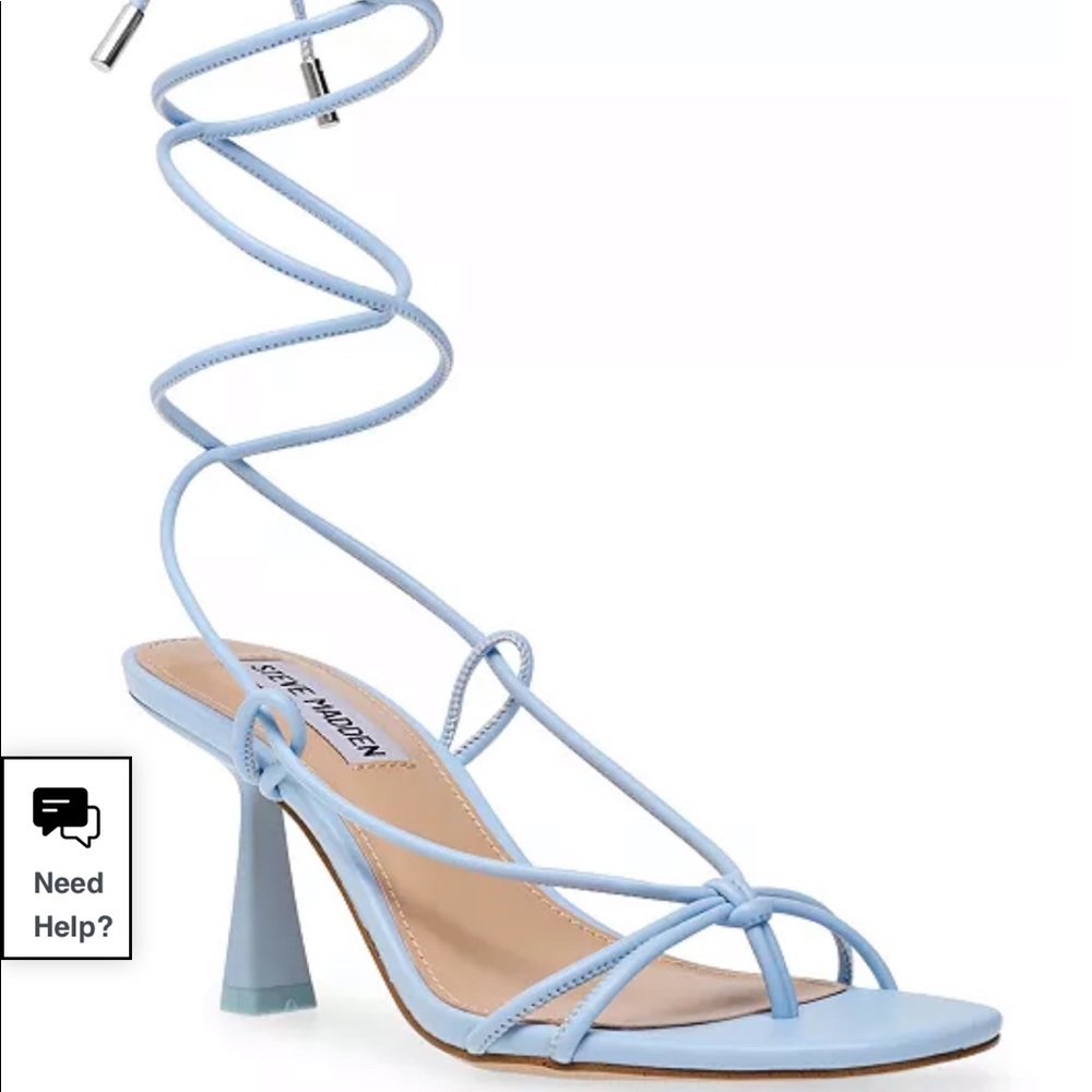 Steve Madden Superb Tie-Up Dress Sandals Blue